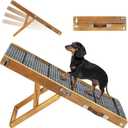 Pawaboo 2026 Upgraded Small Dog Ramp for Couch Foldable, 5 Ajustable Height