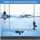 Hygger Small Aquarium Betta Heater, Submersible Fish Tank Heater 10W/25W/50W/100W with LED Digital Display, Suitable for Marine Saltwater and Freshwater up to 5/10/16/26 Gallon
