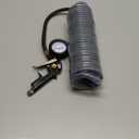 RayMagic 18 Pieces Air Compressor Accessories kit, 1/4 inch x 25 ft Recoil Poly Air Compressor Hose Kit, 1/4" NPT Quick Connect Air Fittings, 150 PSI Tire Inflator Gauge, Heavy Duty Blow Gun, Gray