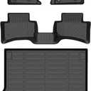 Floor Mats & Cargo Liner Custom for Range Rover Velar 2021-2025 2026 All Weather Protection TPE Heavy Duty Non-Slip Automotive Floor Liners Fits Full Set Accessories, Black