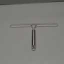 iDesign Forma Brushed Stainless Steel Squeegee  - 12" x 8" (Clear)