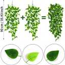 CEWOR 4pcs Artificial Hanging Plants 2.9ft Fake Ivy Vine Fake Ivy Leaves for Wedding Wall House Room Patio Indoor Outdoor Home Shelf Office Decor