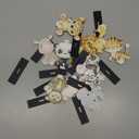 Yaomiao 12 Pcs Safari Jungle Animal Wooden Table Centerpiece Cutout Shapes Forest Painted Baby Shower Decorations Wild Creatures Wood Table Sign for Forest Camp Birthday Party Supplies