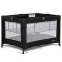 Dream On Me Zazzy Portable Playard with Bassinet in Black, Lightweight Packable and Easy Setup Baby Playard with Mattress and Travel Bag