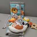 The Peanutshell Unisex Baby Play Gym & 7-in-1 Play Mat - Playmat Baby Toys 0-6, 6-12 Months Tummy Time Mat with Hanging Toys, Soft Padded for Newborns, Infants - Safari