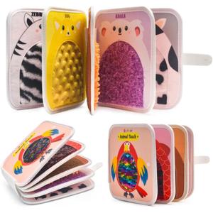Cute Animal Touch Book Textured Sensory Toys for Autistic Children Disorder Fun Toys Autism Sensory Mats Tiles Products Tactile for Learning, Stimulation & Play