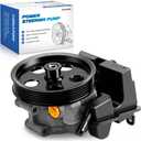 Power Steering Pump with Pulley and Reservoir Fits for Ford Focus 2006 2007 2008 2009 2010 2011, 2.0L 2.3L 2.5L, Transit Connect 2010-2011 Replaces 20-326, 6S4Z3A674A, N7120153 Power Assist Pump