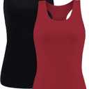 beautyin Women Tank Top with Shelf Bra Racerback Workout Yoga Tops Undershirt (Large)