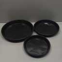 12 Pack Plant Saucer 8 10 12 Inch Plastic Plant Tray, Sturdy and Durable Flower Pot Container Accessories Plant Pot Saucers for Indoor and Outdoor (8 10 12 Inch, Black)