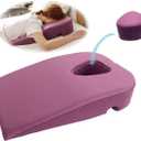 3 in 1 Face Down Pillow, Massage Pillow face Down, Wedge Pillow for Sleeping, Prone Pillow, Massage Table Portable, Removable Cover (Purple)