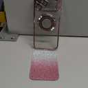 Misscase for iPhone 17 Pro Max Magnetic Glitter Case Compatible with MagSafe,Full Protection Slim Shockproof Anti-Scratch Case with Camera Lens Protector Plating Bling Dust-Proof Net Pink