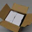 Bar Soap Holder Dish Shower 2 PCS Self Draining Soap Container with Lid, Wall Mounted Soap Box Tray for Bathroom Bathtub Sink, Waterproof White, Adhesive Include (White), 5"L x 3.11"W