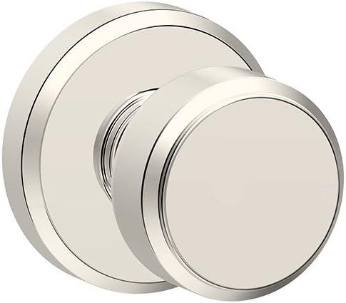 SCHLAGE F10 BWE 618 GSN Bowery Knob with Greyson Trim Hall and Closet, Polished Nickel (Passage)