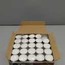 Stonebriar White Unscented Smokeless Long Burning Tea Light Candles with 8 Hour Burn Time, 200 Count