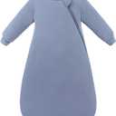 PurComfy Supersoft Baby Premium Bamboo Viscose Long-Sleeve Wearable Sleeping Bag Sack Blanket 1.0 TOG (3-6 Months, Whale)