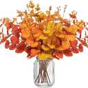 10PCS Fall Decorations for Home Flowers Artificial - Fake Plants Thanksgiving Autumn Decor Outdoor