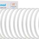 12PK 12inch LED Flush Mount Ceiling Lights,5CCT Selectable 2700K-6500K,24W 2500LM Close to Ceiling Light Fixtures for Bedroom Kitchen Hallway Laundry, White