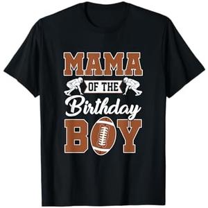 Mama Of The Birthday Boy Football Party Family Matching T-Shirt (M)
