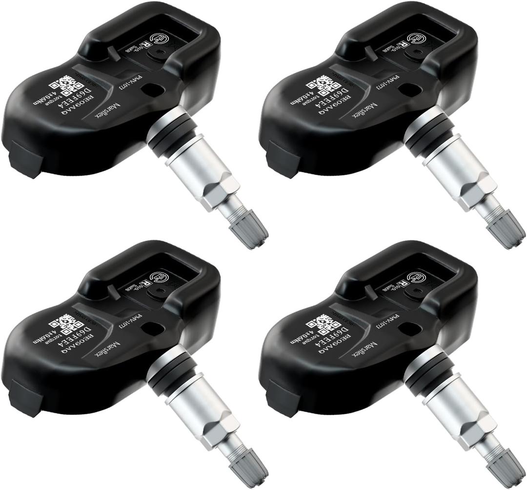 Marsflex TPMS Sensor 42607-33021 Compatible for Toyota Lexus Scion Pontiac, Tire Pressure Monitoring Sensors for Camry Prius Corolla rav4 Scion Yaris Replaces 42607-33011 PMV-107J 315MHz Set of 4