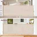 96" Retractable Baby Gates Large Openings, Extra Wide Mesh Dog Gate for Garage Deck Porch, Strong Suction Disc Prevent Crawling Under, 34" Tall Long Safety Gate for Child Indoor Outdoor, Beige