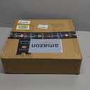 Double Front Door Lock Set, Square Heavy Duty Double Door Handle with Dummy, Entry Handleset with Deadbolt Combo, Double Door Lock Set for Front or Office Doors, Satin Brass