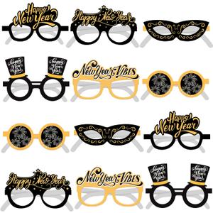 KatchOn, 2026 Glasses New Years Eve - Pack of 12 | New Years Eve Party Supplies 2026 | New Years Eve Glasses for NYE Party Favors 2026, Happy New Years Decorations 2026 | NYE Decorations 2026 (Fireworks)