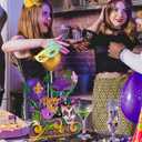 Cheerland Clearance Mardi Gras Table Decorations Mardi Gras Centerpiece for Masquerade Carnival Float New Orleans Party Decoration Mask Fat Tuesday Supplies Festival Purple Green Gold Birthday Decor