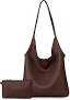 Montana West Slouchy Hobo Bags for Women Soft Designer Shoulder Purses Ladies Top Handle Handbag