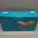 Vintage Ribbed Coupe Glasses Set of 6-11oz Clear 100% Crystal Martini Glasses Elegant Cocktail Glasses, Transparent Glassware for Champagne, Margaritas, Espresso with a Rose Ice Mold