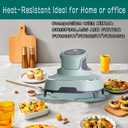 2 x Air Fryer Trivets Silicone for Ninja Crispi, Hot Pads Potholders for Ninja Crispi Airfryer Accessories, Heat-Resistant, Non-Slip, Protection for Countertop (Green)