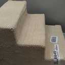 Dog Stairs for Small Dogs & Cats, 3-Step Non-Slip Pet Steps for Couch Sofa and Chair, Beige, 13.6" H