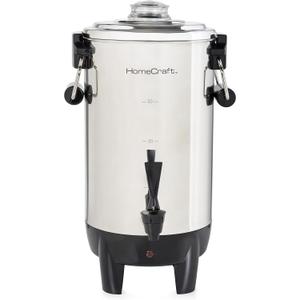 Homecraft Quick-Brewing 1000-Watt Automatic 30-Cup Coffee Urn - Stainless Steel