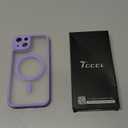 TOCOL Magnetic for iPhone 14 Case, Upgraded Full Camera Protection, Compatible with Magsafe, Drop Protection, Translucent Matte Back Bumper Phone Cover 6.1-Inch (Light Purple)