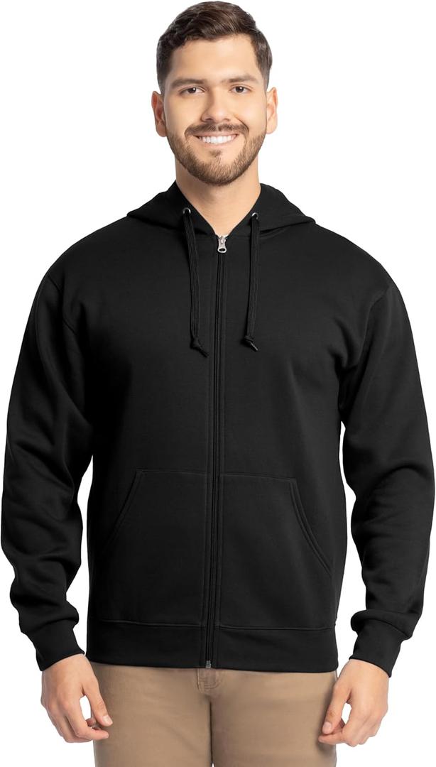 Fruit of the Loom Eversoft Fleece Full Zip Hoodie Sweatshirt (X-Large)