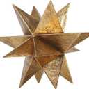 Modern Style Indoor Home Decor - Resin Gold Multi-Angle Stars Abstract Geometric Sculpture for Living Room Office Desk Bookshelf Table Decor Home Decorations 7 * 7 * 6 Inch
