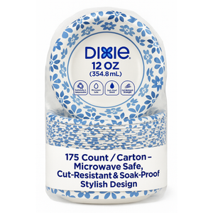 Dixie 827247 Longwood Gardens Heavyweight Bowls 12oz Floral 175/Carton