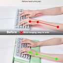 Computer Keyboard Wrist Rest Stand for Desktop, Keyboard Riser Holder with Wrist Pad for Office Desk, Home, School (Green)