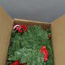 Christmas Garland with Lights 9FT Timer Prelit Garland Battery Operated Outdoor Indoor Christmas Decorations 30 LEDs Lighted Garland for Stairs Railing Fireplace Mantle Front Door Home Holiday Decor