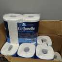 Cottonelle Ultra Clean Toilet Paper with Active CleaningRipples Texture, Strong Bath Tissue, 32 Family Mega Rolls = 176 Regular Rolls (8 Packs of 4)