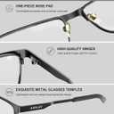 ANYLUV Blue Light Glasses for Men/Women, Lightweight Blue Light Blocking Glasses, Anti-Eye Strain Computer Glasses for Gaming