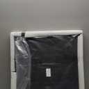 25 x 25 inches Luxury Leather Square Oversized Service Tray, Ottoman & Coffee Tray for Family Dinner, Out-of-House Picnic & Party 25 inch Black