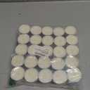 Stonebriar Unscented Long Burning White Tealight Candles, Bulk Pack, 6-7 Hour Burn Time, Smokeless Tealights for Parties, Weddings, Home, 50 Count