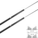 X AUTOHAUX 2 Pcs 30inch 150lb/668N Black Lift Supports Struts Shocks Gas Spring with Wrench Universal for RV Car Truck Boat