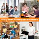 25Pcs Black Two-Pocket Heavyweight File Folder,Letter Size,Paper File Folder for School Office Home Bussines