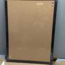 U Brands Cork Bulletin Board, 17" x 23", Black Wood Frame