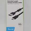 CellCandy Extended Length Charge & Sync Cable Micro USB 6.5 Feet 