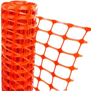 Electriduct Plastic Construction Fencing 250 Feet Orange Netting Barrier Safety Mesh Snow Fence Roll