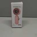 AMACOOL Portable Handheld Fan, High-Power Motor, 5-Speed, 17 Hrs Cooling, 4500mAh Rechargeable, Foldable Design, 3-IN-1 Personal Fan for Cruise Travel Beach, Gifts for Women Girl (Pink)