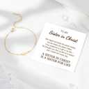 Tarsus Cross Bracelet for Women, Christian Gifts for Women, Religious Gifts Adjustable Dainty Cross Bracelet, Easter, Mother's Day, Christmas, Birthday