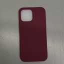 ORNARTO Compatible with iPhone 13 Pro Max Case 6.7", Slim Liquid Silicone 3 Layers Full Covered Soft Gel Rubber Case Cover 6.7 inch- Red